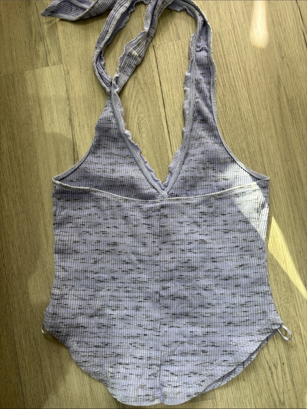 Pilcro Lavender Ribbed Halter Tank with Button Front - Picture 16 of 16